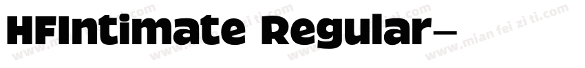 HFIntimate Regular字体转换